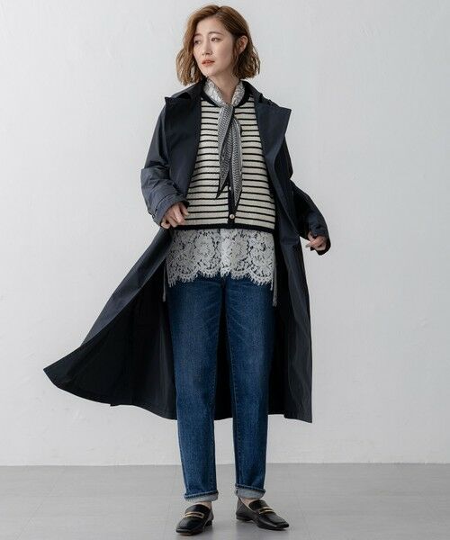 L size ONWARD(大きいサイズ) / エルサイズオンワード その他アウター | 【VERY3月号掲載/撥水加工/洗える】LIMONTA ハイカウントメモリータフタ コート | 詳細19