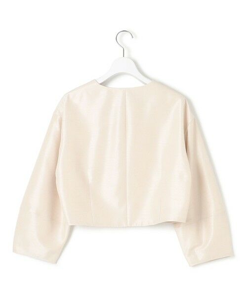 L size ONWARD(大きいサイズ) / エルサイズオンワード ノーカラージャケット | 【APPLAUDIR】トリアセシャンタン ジャケット | 詳細6