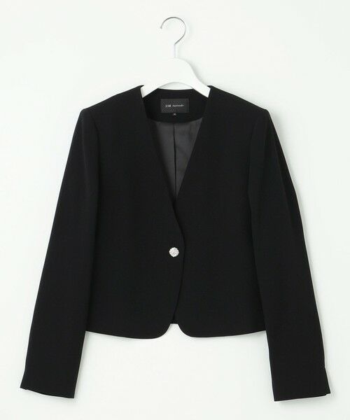 L size ONWARD(大きいサイズ) / エルサイズオンワード ノーカラージャケット | 【好評につき一部追加予約/APPLAUDIR】クリアジョーゼット 3WAYコンパクトジャケット | 詳細15