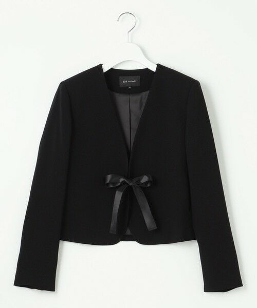 L size ONWARD(大きいサイズ) / エルサイズオンワード ノーカラージャケット | 【好評につき一部追加予約/APPLAUDIR】クリアジョーゼット 3WAYコンパクトジャケット | 詳細16