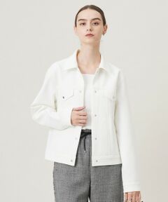 L size ONWARD(大きいサイズ) / エルサイズオンワード その他アウター | 【洗える】 コンパクトダンボールニット ジャケット