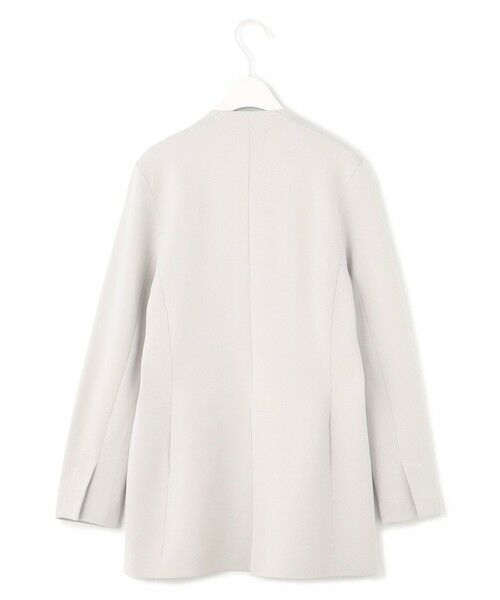 L size ONWARD(大きいサイズ) / エルサイズオンワード ノーカラージャケット | 【洗える】シンセティックミラノリブ ニットジャケット | 詳細14