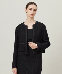 L size ONWARD(大きいサイズ) / エルサイズオンワード ノーカラージャケット | Splittweed ノーカラージャケット