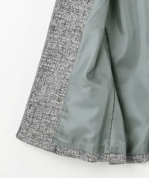 L size ONWARD(大きいサイズ) / エルサイズオンワード ノーカラージャケット | 【セットアップ対応】Light Tweed ノーカラー ジャケット | 詳細10