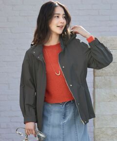 L size ONWARD(大きいサイズ) / エルサイズオンワード ブルゾン | 【カタログ掲載・撥水加工・洗える】コットンナイロンタッサー ブルゾン