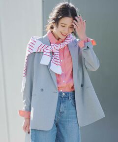 L size ONWARD(大きいサイズ) / エルサイズオンワード テーラードジャケット | 【Oggi3月号掲載/セットアップ対応】 ライトクロス ジャケット