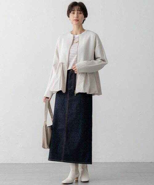 L size ONWARD(大きいサイズ) / エルサイズオンワード その他アウター | 【洗える】コットンエアーバルーン ライトアウター | 詳細13