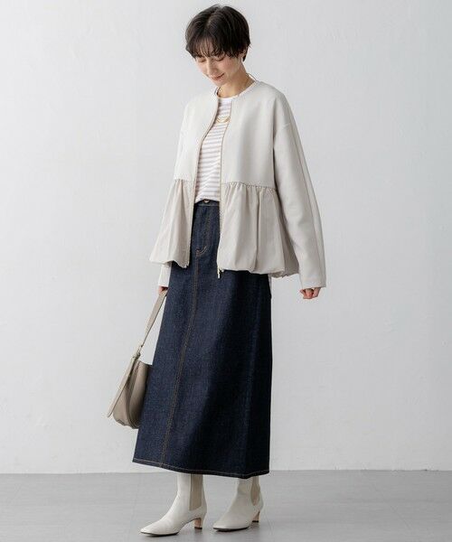 L size ONWARD(大きいサイズ) / エルサイズオンワード その他アウター | 【洗える】コットンエアーバルーン ライトアウター | 詳細14