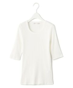 L size ONWARD(大きいサイズ) / エルサイズオンワード カットソー | 【洗える】4×2リブ プルオーバー