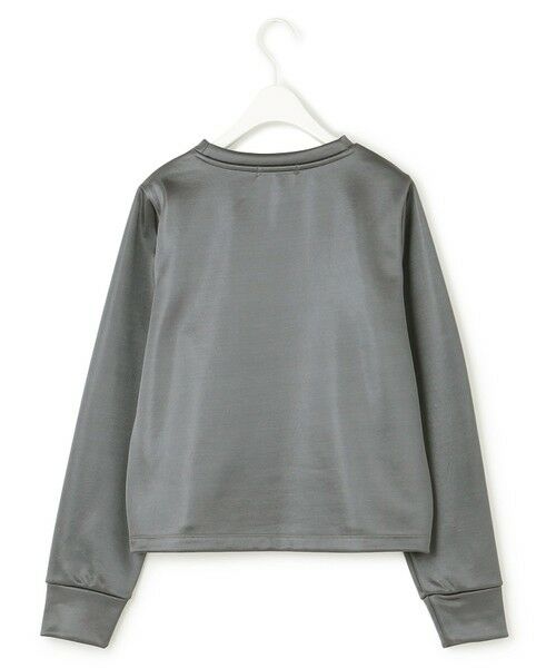 L size ONWARD(大きいサイズ) / エルサイズオンワード カットソー | 【洗える】サテンボンディング クルーネックプルオーバー | 詳細6