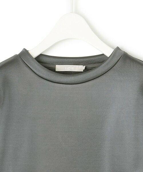 L size ONWARD(大きいサイズ) / エルサイズオンワード カットソー | 【洗える】サテンボンディング クルーネックプルオーバー | 詳細7