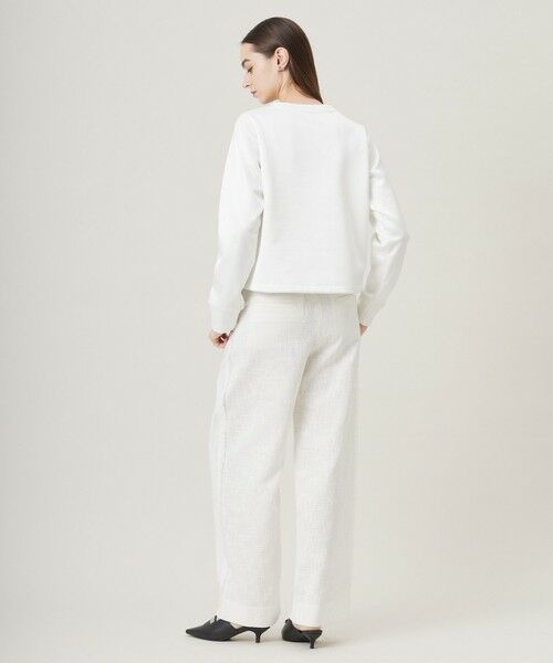 L size ONWARD(大きいサイズ) / エルサイズオンワード カットソー | 【洗える】サテンボンディング クルーネックプルオーバー | 詳細15