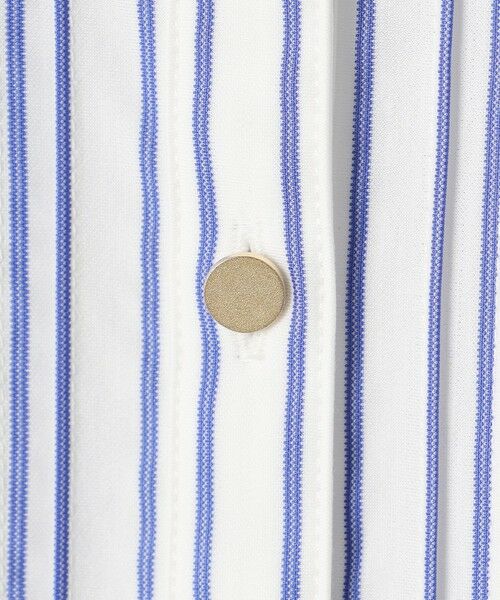 L size ONWARD(大きいサイズ) / エルサイズオンワード カットソー | ストライプジャージー ピンタック カットソー | 詳細7