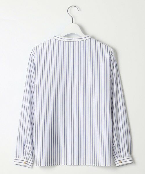 L size ONWARD(大きいサイズ) / エルサイズオンワード カットソー | ストライプジャージー ピンタック カットソー | 詳細9