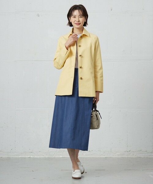 L size ONWARD(大きいサイズ) / エルサイズオンワード カットソー | ストライプジャージー ピンタック カットソー | 詳細3