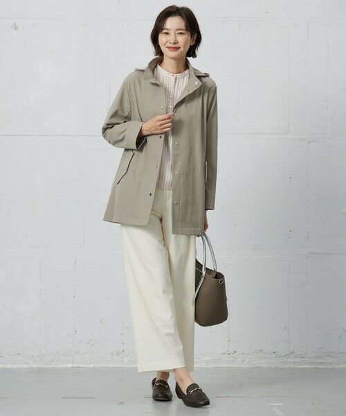 L size ONWARD(大きいサイズ) / エルサイズオンワード カットソー | ストライプジャージー ピンタック カットソー | 詳細12