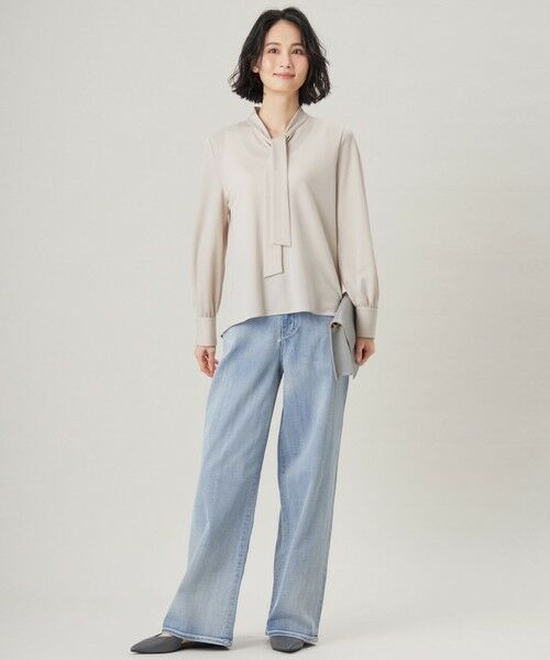 L size ONWARD(大きいサイズ) / エルサイズオンワード シャツ・ブラウス | 【洗える】アムンゼンジャージー ブラウス | 詳細4