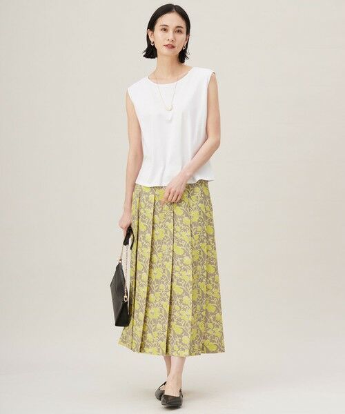 L size ONWARD(大きいサイズ) / エルサイズオンワード タンクトップ | スーピマスムース タンクトップ | 詳細12