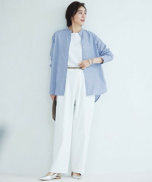 L size ONWARD(大きいサイズ) / エルサイズオンワード タンクトップ | 【SHIHOさん着用・名品・新色追加・累計3000枚突破】スーピマスムース タンクトップ | 詳細9