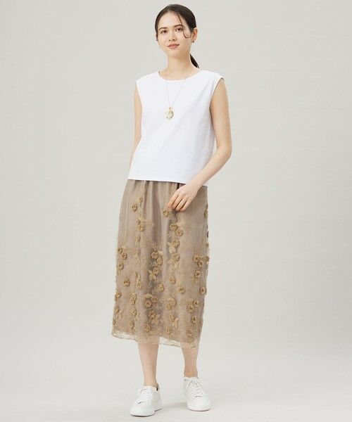 L size ONWARD(大きいサイズ) / エルサイズオンワード タンクトップ | 【SHIHOさん着用・名品・新色追加・累計3000枚突破】スーピマスムース タンクトップ | 詳細12