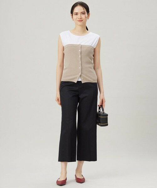 L size ONWARD(大きいサイズ) / エルサイズオンワード タンクトップ | 【SHIHOさん着用・名品・新色追加・累計3000枚突破】スーピマスムース タンクトップ | 詳細14