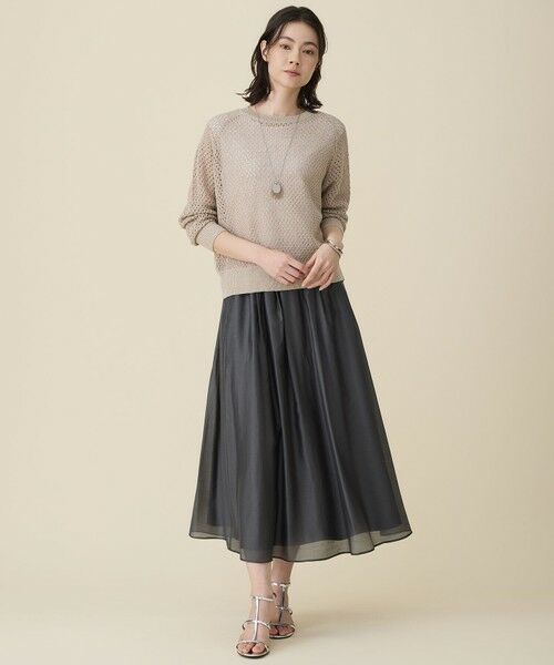 L size ONWARD(大きいサイズ) / エルサイズオンワード タンクトップ | 【SHIHOさん着用・名品・新色追加・累計3000枚突破】スーピマスムース タンクトップ | 詳細18