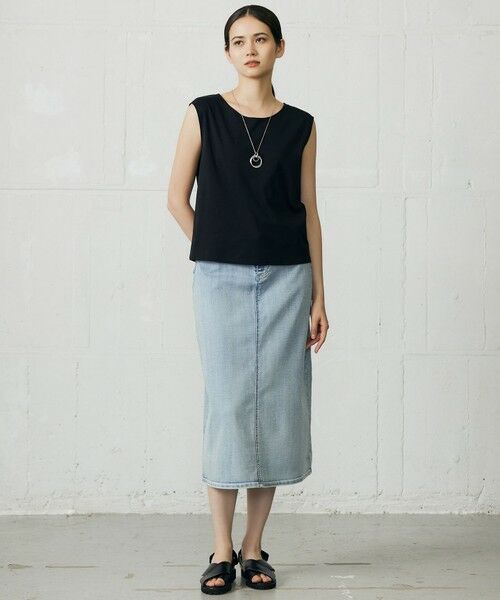 L size ONWARD(大きいサイズ) / エルサイズオンワード タンクトップ | スーピマスムース タンクトップ | 詳細19