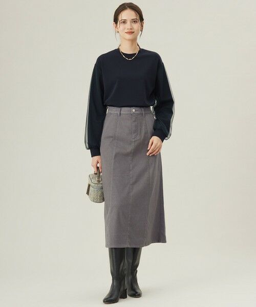 L size ONWARD(大きいサイズ) / エルサイズオンワード スウェット | 【カタログ掲載・洗える】マットストレッチダンボール スウェット | 詳細3