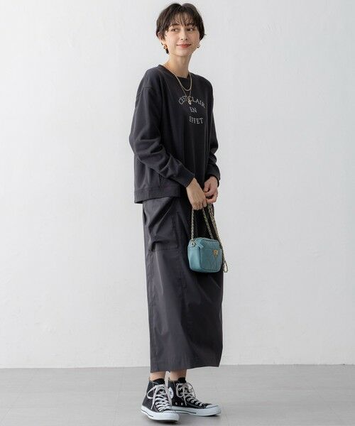 L size ONWARD(大きいサイズ) / エルサイズオンワード カットソー | 【洗える】コットンテリー ロゴ スウェット | 詳細6