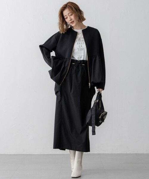 L size ONWARD(大きいサイズ) / エルサイズオンワード カットソー | 【洗える】レタープリント ロンTEE | 詳細7