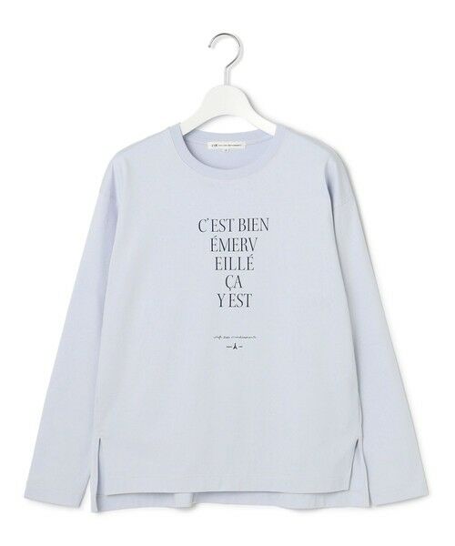 L size ONWARD(大きいサイズ) / エルサイズオンワード カットソー | 【洗える】レタープリント ロンTEE | 詳細11