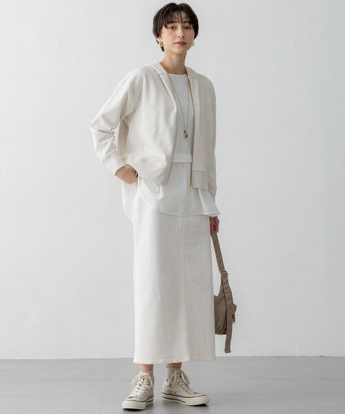 L size ONWARD(大きいサイズ) / エルサイズオンワード カットソー | 【洗える】シアータフタ コンビ カットソー | 詳細6