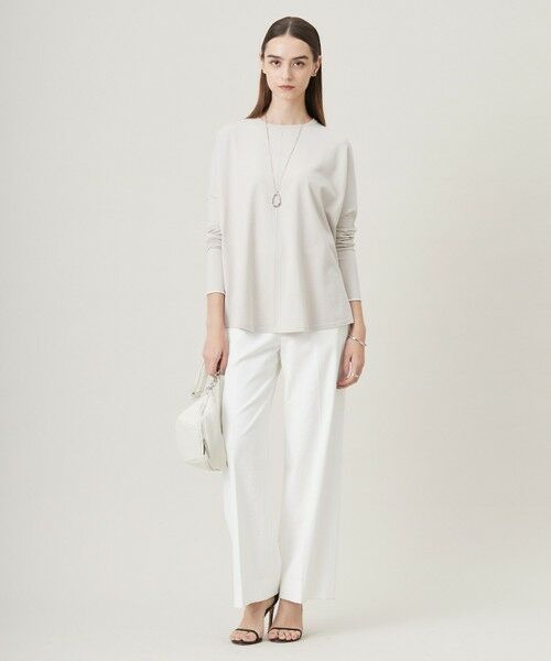 L size ONWARD(大きいサイズ) / エルサイズオンワード ニット・セーター | 【洗える】 ヴィスコースワイド プルオーバー | 詳細1