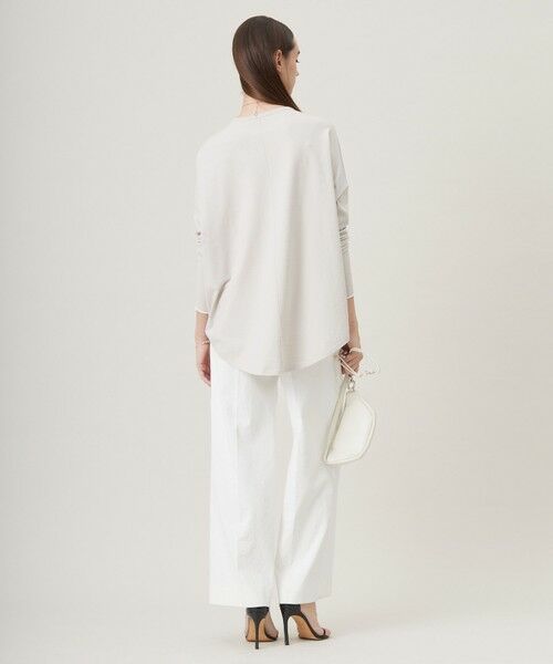 L size ONWARD(大きいサイズ) / エルサイズオンワード ニット・セーター | 【洗える】 ヴィスコースワイド プルオーバー | 詳細3