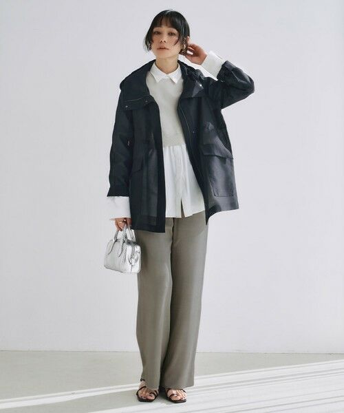 L size ONWARD(大きいサイズ) / エルサイズオンワード ニット・セーター | 【2WAY・洗える】シャツクロスコンビニットプルオーバー | 詳細11