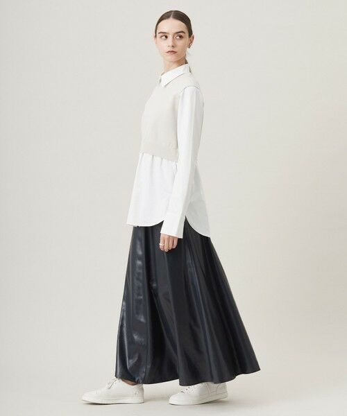 L size ONWARD(大きいサイズ) / エルサイズオンワード ニット・セーター | 【2WAY・洗える】シャツクロスコンビニットプルオーバー | 詳細14