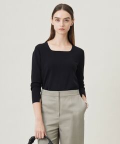 L size ONWARD(大きいサイズ) / エルサイズオンワード ニット・セーター | 【洗える】 シンセティックフルニードル ニットプルオーバー