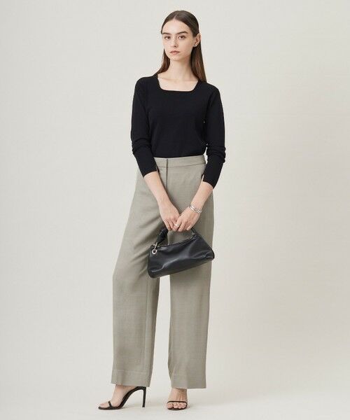 L size ONWARD(大きいサイズ) / エルサイズオンワード ニット・セーター | 【洗える】 シンセティックフルニードル ニットプルオーバー | 詳細3