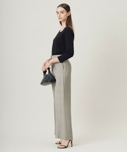 L size ONWARD(大きいサイズ) / エルサイズオンワード ニット・セーター | 【洗える】 シンセティックフルニードル ニットプルオーバー | 詳細4