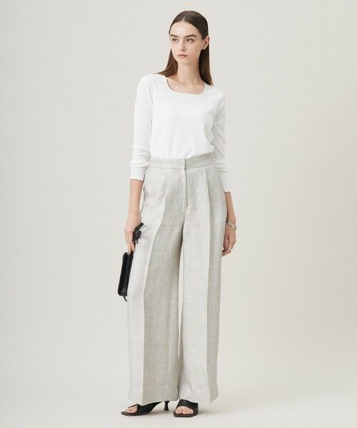 L size ONWARD(大きいサイズ) / エルサイズオンワード ニット・セーター | 【洗える】 シンセティックフルニードル ニットプルオーバー | 詳細8