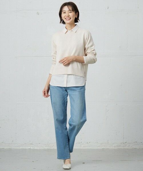 L size ONWARD(大きいサイズ) / エルサイズオンワード ニット・セーター | 【洗える】Reeves Shine クルーネック ニット | 詳細10