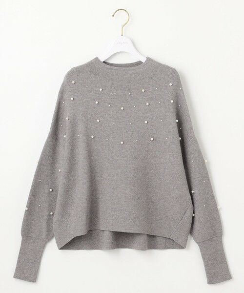 L size ONWARD(大きいサイズ) / エルサイズオンワード ニット・セーター | 【洗える】パール調ディテール ニット | 詳細5