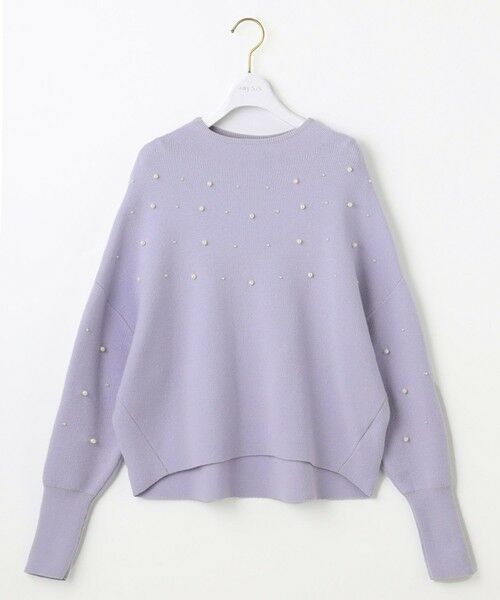 L size ONWARD(大きいサイズ) / エルサイズオンワード ニット・セーター | 【洗える】パール調ディテール ニット | 詳細9