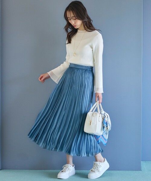 L size ONWARD(大きいサイズ) / エルサイズオンワード ニット・セーター | 【洗える】シアーディテール ニット | 詳細2