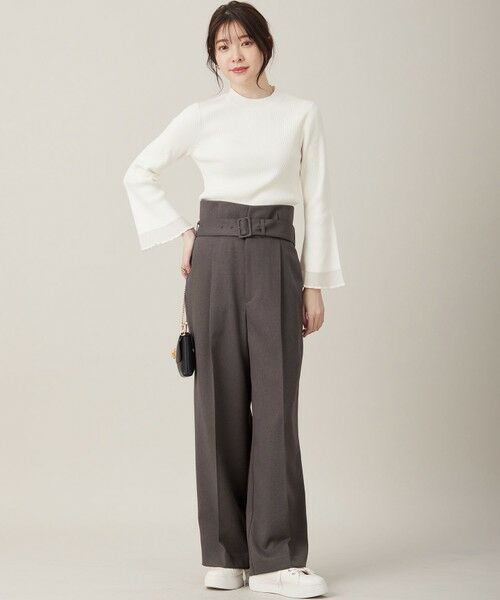 L size ONWARD(大きいサイズ) / エルサイズオンワード ニット・セーター | 【洗える】シアーディテール ニット | 詳細3