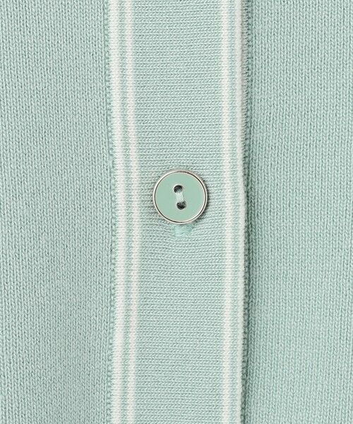 AURORA boutiqueバイカラーステッチニットカーディガン　S バイカラーステッチニットカーディガン【セットアップ対応