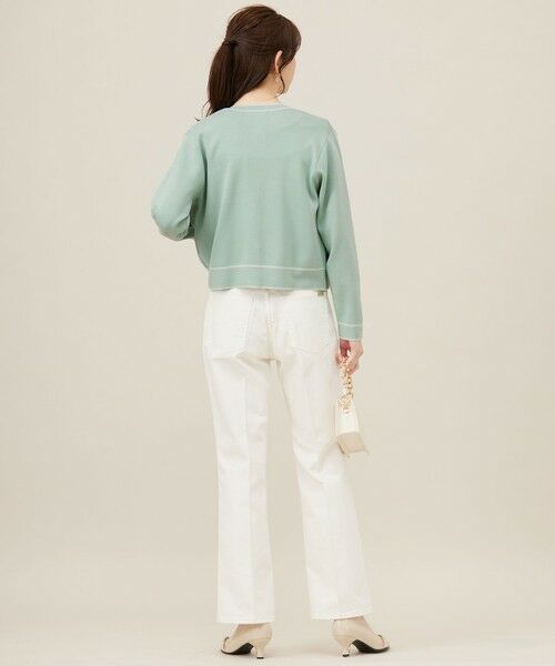 L size ONWARD(大きいサイズ) / エルサイズオンワード カーディガン・ボレロ | 【アンサンブル対応】バイカラーニット カーディガン | 詳細11