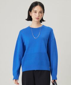 L size ONWARD(大きいサイズ) / エルサイズオンワード ニット・セーター | 【洗える】コットンポリミドルゲージ ニット