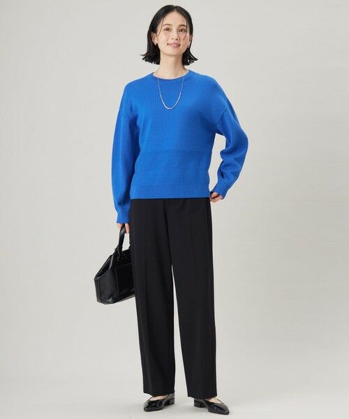 L size ONWARD(大きいサイズ) / エルサイズオンワード ニット・セーター | 【洗える】コットンポリミドルゲージ ニット | 詳細9