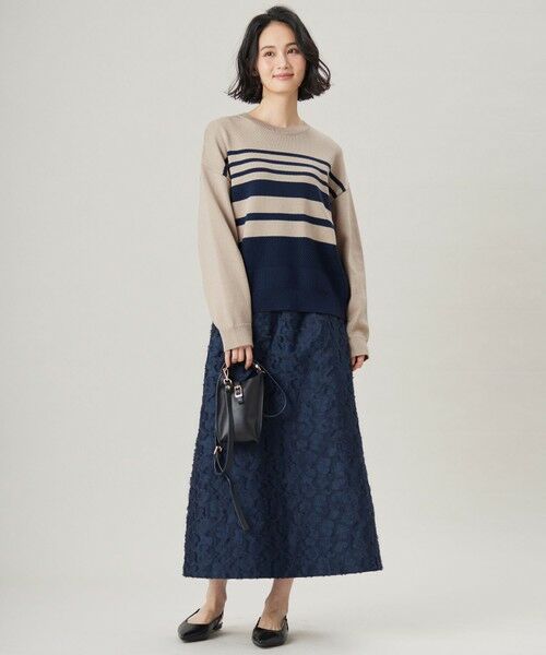 L size ONWARD(大きいサイズ) / エルサイズオンワード ニット・セーター | 【洗える】コットンポリミドルゲージ ニット | 詳細17